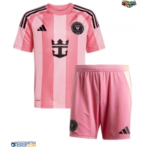 Otroški Nogometni dresi Inter Miami Rodrigo De Paul #7 Domači 2025-26 Kratek Rokav (+ Kratke hlače)